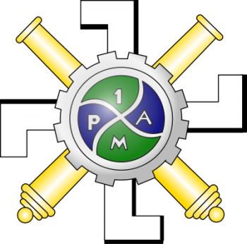 Coat of arms (crest) of the 1st Motorised Artillery Regiment, Polish Army