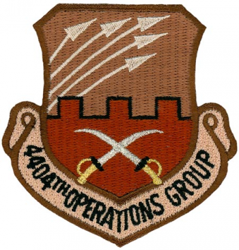Coat of arms (crest) of the 4404th Operations Group (Provisional), US Air Force
