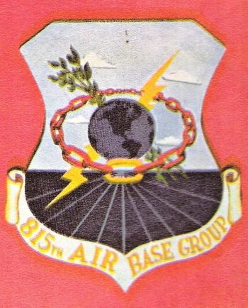Coat of arms (crest) of the 815th Air Base Group, US Air Force