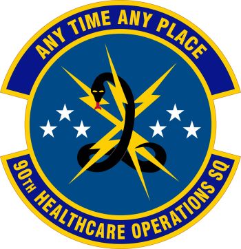 Coat of arms (crest) of the 90th Healthcare Operations Squadron, US Air Force