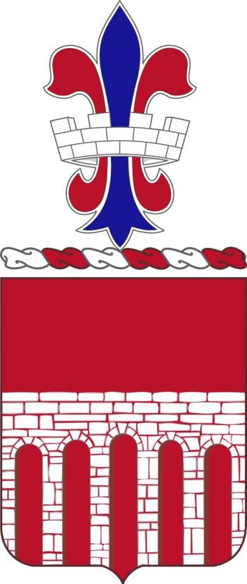 Coat of arms (crest) of 12th Engineer Battalion, US Army