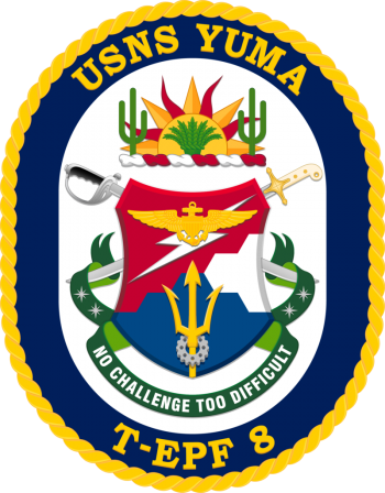 Coat of arms (crest) of the Expeditionary Fast Transport USNS Yuma (T-EPF 8)