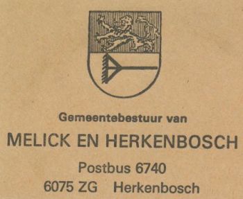 Wapen van Melick en Herkenbosch/Coat of arms (crest) of Melick en Herkenbosch