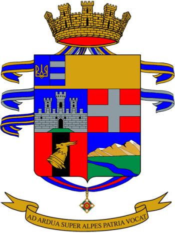 Coat of arms (crest) of the Vicenza Alpini Battalion, Italian Army