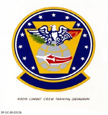 Coat of arms (crest) of the 4017th Combat Crew Training Squadron, US Air Force
