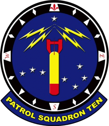 Coat of arms (crest) of the VP-10 Red Lancers, US Navy