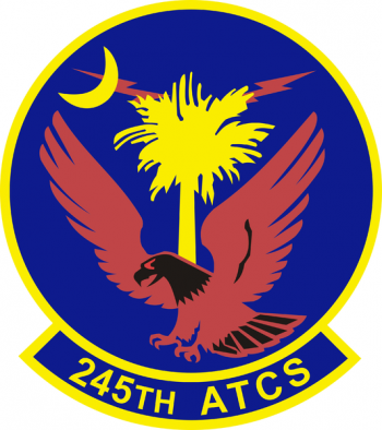 Coat of arms (crest) of the 245th Air Traffic Control Squadron, South Carolina Air National Guard