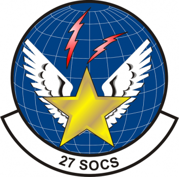 Coat of arms (crest) of the 27th Special Operations Communications Squadron, US Air Force