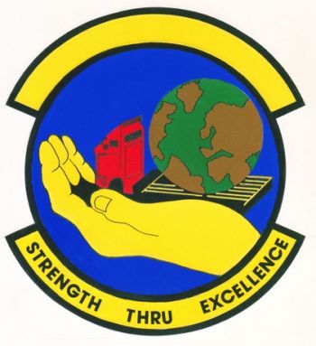 Coat of arms (crest) of the 7100th Supply Squadron, US Air Force