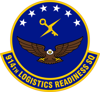 Coat of arms (crest) of the 914th Logistics Readiness Squadron, US Air Force