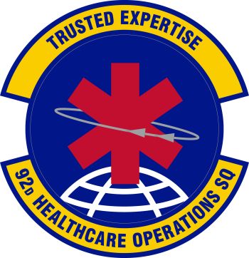 Coat of arms (crest) of the 92nd Healthcare Operations Squadron, US Air Force