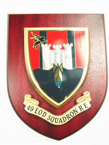 Coat of arms (crest) of the 49 Explosive Ordnance Disposal Squadron, RE, British Army
