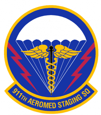 Coat of arms (crest) of the 911th Aeromedical Staging Squadron, US Air Force