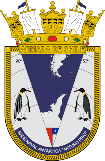 Coat of arms (crest) of the Arturo Prat Antartic Base, Chilean Navy