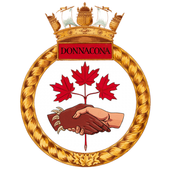 Coat of arms (crest) of the HMCS Donnacona, Royal Canadian Navy