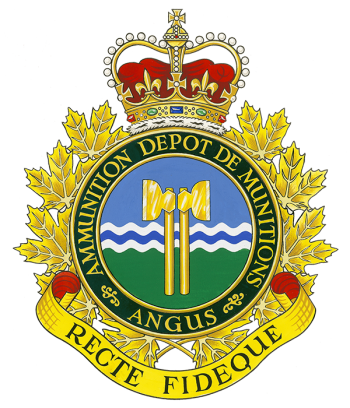 Coat of arms (crest) of the Canadian Forces Ammunition Depot Angus, Canada