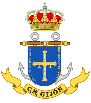 Coat of arms (crest) of the Naval command of Gijón, Spanish Navy