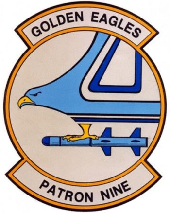 Coat of arms (crest) of the VP-9 Golden Eagles, US Navy