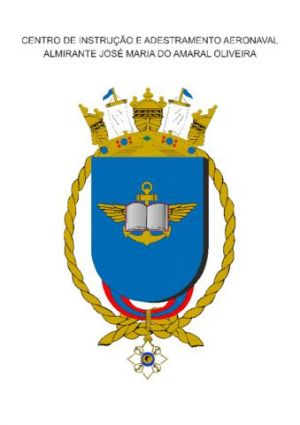 Coat of arms (crest) of the Almirante José Maria do Amaral Oliveira Naval Aviation Instruction and Training Centre, Brazilian Navy