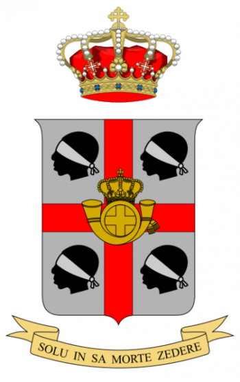 Coat of arms (crest) of Cavalleggeri di Sardegna, Italian Army