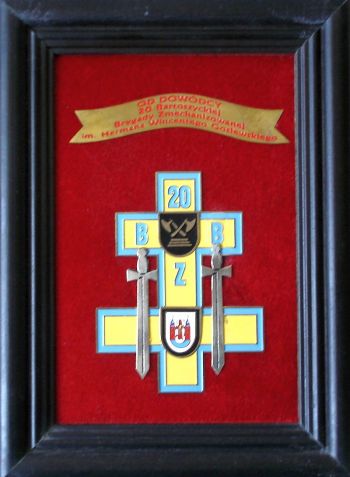 Coat of arms (crest) of 20th Bartoszyce Mechanised Brigade Lithuanian Field Hetman Wincenty Gosiewski, Polish Army