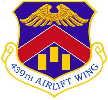 Coat of arms (crest) of the 439th Airlift Wing, US Air Force