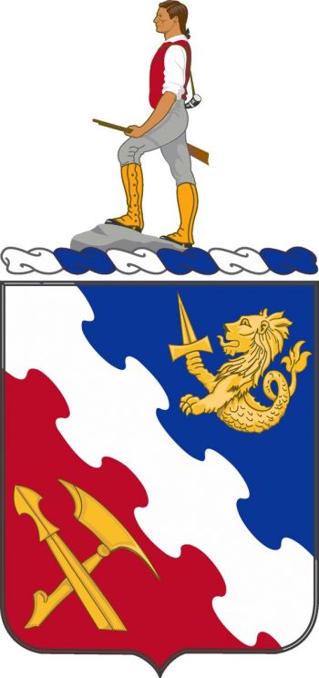 Coat of arms (crest) of 863rd Engineer Battalion, US Army