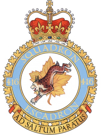 Coat of arms (crest) of No 416 Squadron, Royal Canadian Air Force