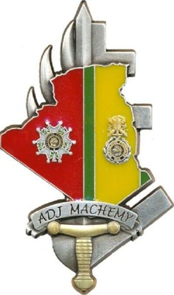 Coat of arms (crest) of the Promotion 298 Adjutant Machemy, Gendarmerie School of Montluçon, France