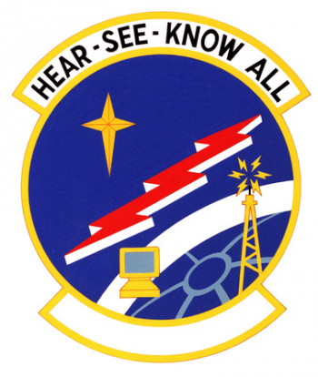 Coat of arms (crest) of the 2166th Information Systems Squadron, US Air Force
