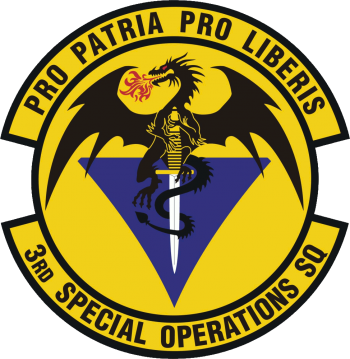 Coat of arms (crest) of the 3rd Special Operations Squadron, US Air Force