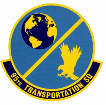 Coat of arms (crest) of the 95th Transportation Squadron, US Air Force