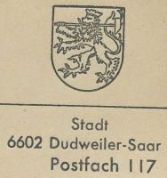 Wappen von Dudweiler/Arms (crest) of Dudweiler