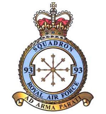 Coat of arms (crest) of the No 93 Squadron, Royal Air Force