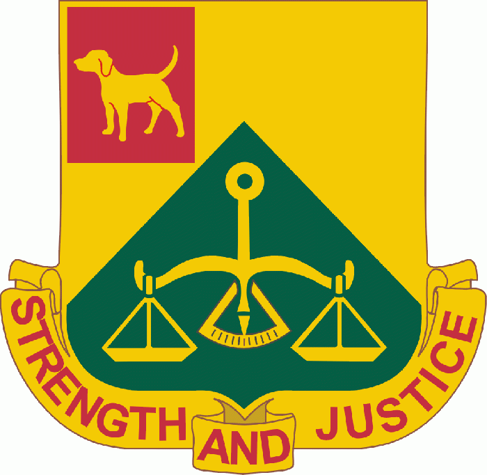 Coat of arms (crest) of 175th Military Police Battalion, Missouri Army ...
