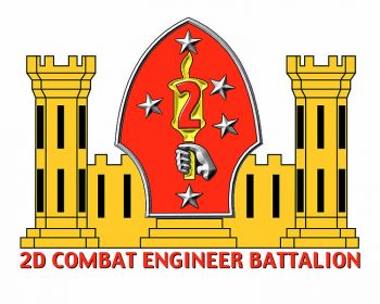 Coat of arms (crest) of the 2nd Combat Engineer Battalion, USMC