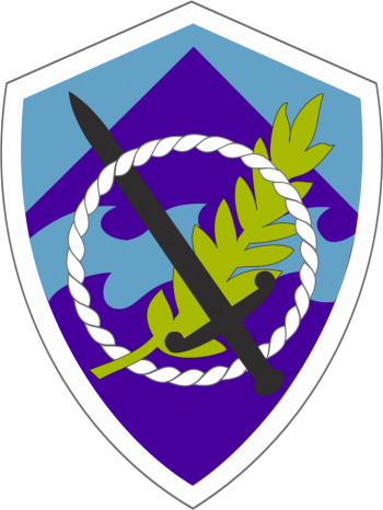 Coat of arms (crest) of 350th Civil Affairs Command, US Army