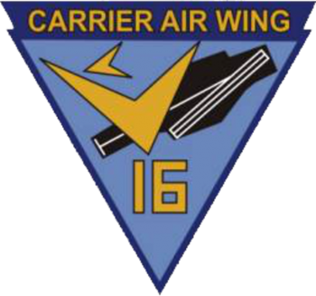 Coat of arms (crest) of the Carrier Air Wing 16, US Navy