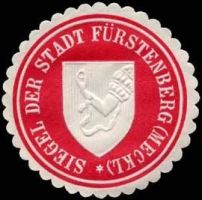 Wappen von Fürstenberg/Arms (crest) of Fürstenberg