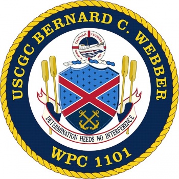 Coat of arms (crest) of the USCGC Bernard C. Webber (WPC-1101)