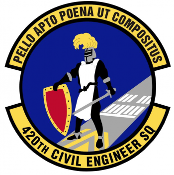 Coat of arms (crest) of the 420th Civil Engineer Squadron, US Air Force
