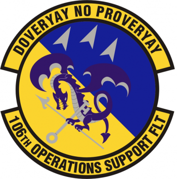 Coat of arms (crest) of the 106th Operations Support Flight, New York Air National Guard