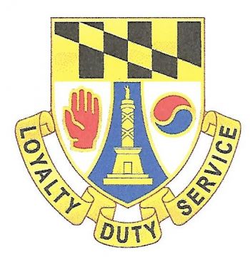 Coat of arms (crest) of 229th Support Battalion, Maryland Army National Guard