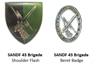 Coat of arms (crest) of the 43 Brigade, South African Army