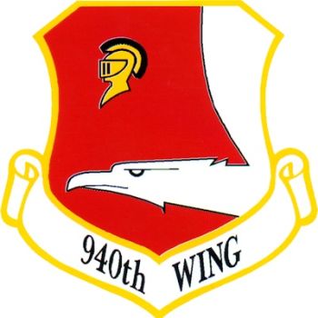 Coat of arms (crest) of the 940th Wing, US Air Force