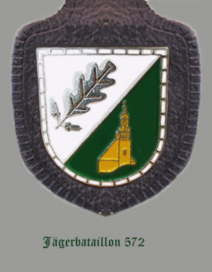 Coat of arms (crest) of the Jaeger Battalion 572, German Army