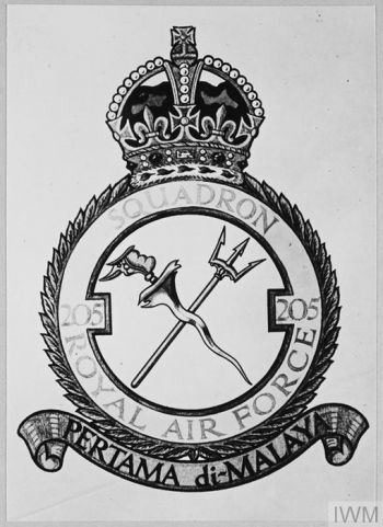 Coat of arms (crest) of the No 205 Squadron, Royal Air Force