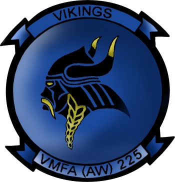 Coat of arms (crest) of the VMFA (AW)-225 Vikings, USMC