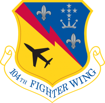 Coat of arms (crest) of the 104th Fighter Wing, Massachusetts Air National Guard