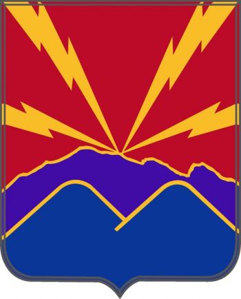 Coat of arms (crest) of 593rd Field Artillery Battalion, US Army